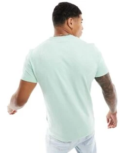 Superdry Vintage Embroidered Logo T-shirt In Green For Men Spearmint Marl -Mens Out Fit Deals 204892895 4