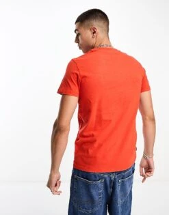 Superdry Vintage Embroidered Logo T-shirt In Orange For Men Bright Orange Marl -Mens Out Fit Deals 204892991 3