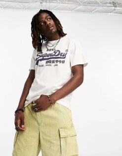 Superdry Vintage Logo T-shirt In White For Men Ecru 11 Superdry Vintage Logo T-shirt In White For Men Ecru -Mens Out Fit Deals 204893025 1 ecru 1