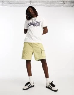 Superdry Vintage Logo T-shirt In White For Men Ecru 10 Superdry Vintage Logo T-shirt In White For Men Ecru -Mens Out Fit Deals 204893025 4