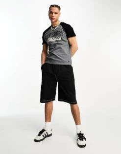 Superdry Vintage Athletic T-shirt In Grey For Men Rich Charcoal Marl/b -Mens Out Fit Deals 204893322 3