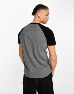 Superdry Vintage Athletic T-shirt In Grey For Men Rich Charcoal Marl/b -Mens Out Fit Deals 204893322 4
