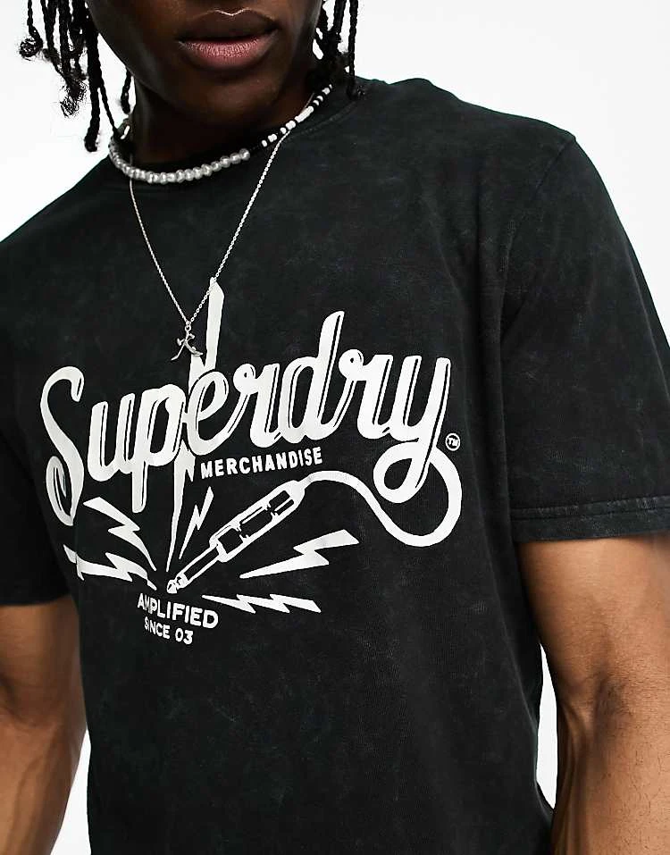 Superdry Vintage Store T-shirt In Black For Men Light Back In Black 4 Superdry Vintage Store T-shirt In Black For Men Light Back In Black - Image 2