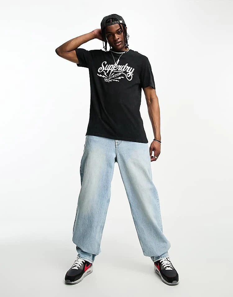 Superdry Vintage Store T-shirt In Black For Men Light Back In Black 5 Superdry Vintage Store T-shirt In Black For Men Light Back In Black - Image 3