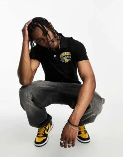 Superdry Classic Superstate Polo In Black For Men -Mens Out Fit Deals 204920728 4