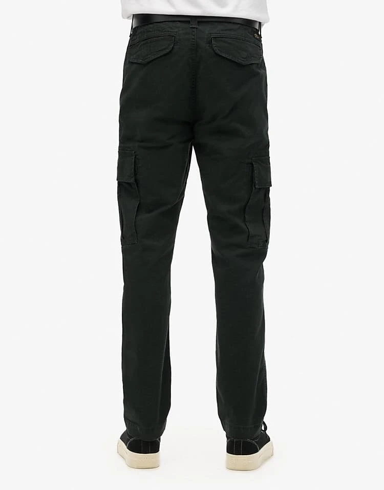 Superdry Core Cargo Trousers In Black For Men Washed Black 6 Superdry Core Cargo Trousers In Black For Men Washed Black - Image 4