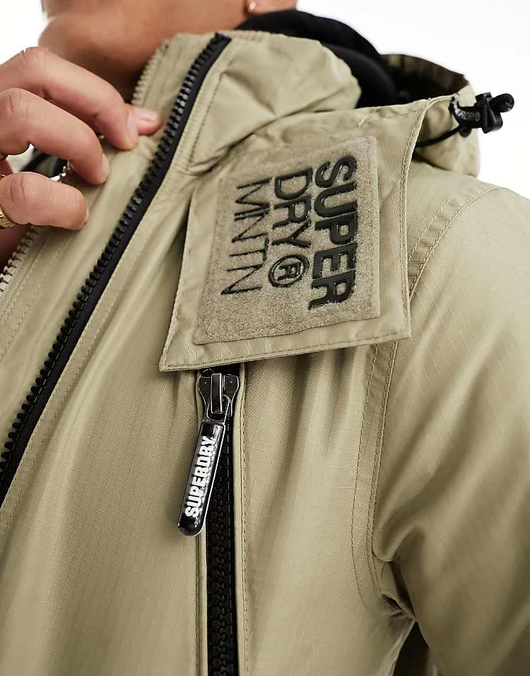 Superdry Mountain Windcheater Jacket In Winter Twig Beige For Men 4 Superdry Mountain Windcheater Jacket In Winter Twig Beige For Men - Image 2