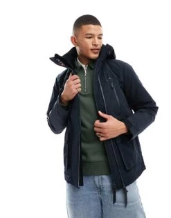 Superdry Hooded Ultimate Windbreaker Jacket In Eclipse Navy For Men -Mens Out Fit Deals 205480406 1 eclipsenavy 1