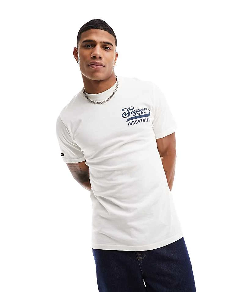 Superdry Workwear Scripted Graphic T-shirt In New Chalk White Slub For Men 4 Superdry Workwear Scripted Graphic T-shirt In New Chalk White Slub For Men - Image 2