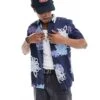 Superdry Hawaiian Shirt In Chrysanthemum Navy For Men -Mens Out Fit Deals 206218971 1 chrysanthemumnavy