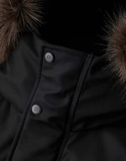 Superdry Chinook Faux Fur Parka Coat In Noir For Men -Mens Out Fit Deals 206293095 4