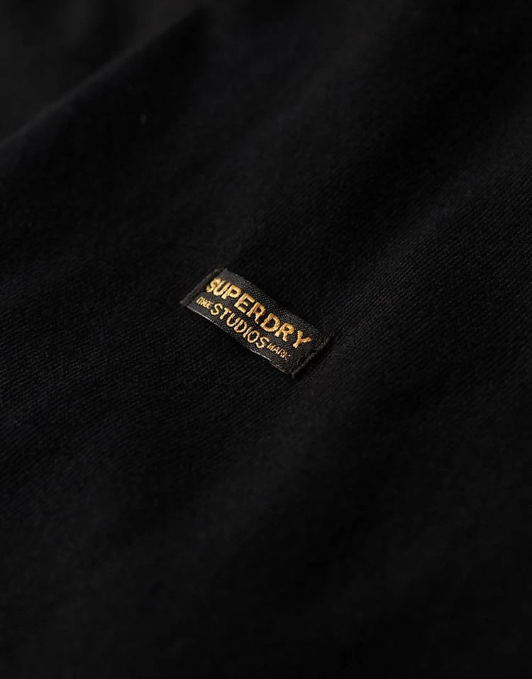 Superdry Studios Long Sleeve Jersey Polo Shirt In Black For Men 4 Superdry Studios Long Sleeve Jersey Polo Shirt In Black For Men - Image 2