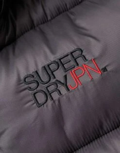 Superdry Hooded Colour Block Sports Puffer Jacket In Black For Men -Mens Out Fit Deals 206305374 2