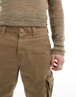 Superdry Core Cargo Short In Tan Khaki For Men -Mens Out Fit Deals 206409752 4