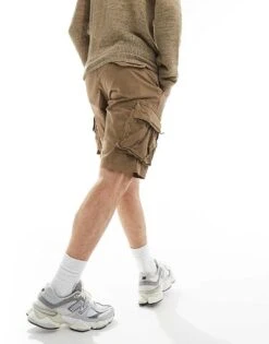 Superdry Core Cargo Short In Tan Khaki For Men -Mens Out Fit Deals 206409752 5