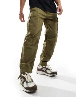 Superdry Baggy Parachute Pants In Burnt Olive For Men -Mens Out Fit Deals 206587583 1 burntolive 1