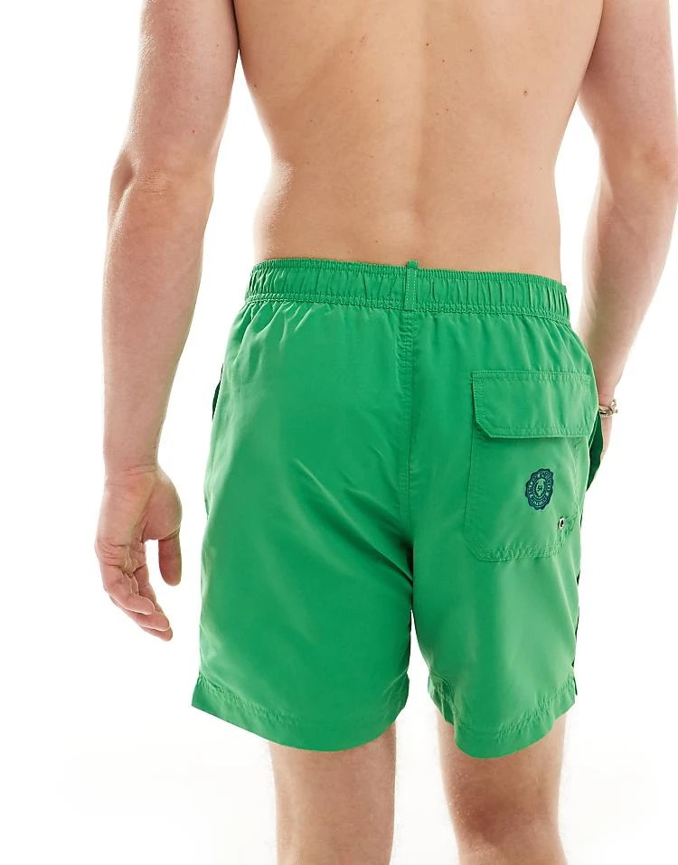 Superdry Polo 17-inch Swim Shorts In Drop Kick Green For Men 6 Superdry Polo 17-inch Swim Shorts In Drop Kick Green For Men - Image 4