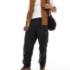 Superdry Baggy Parachute Pants In Blackboard For Men