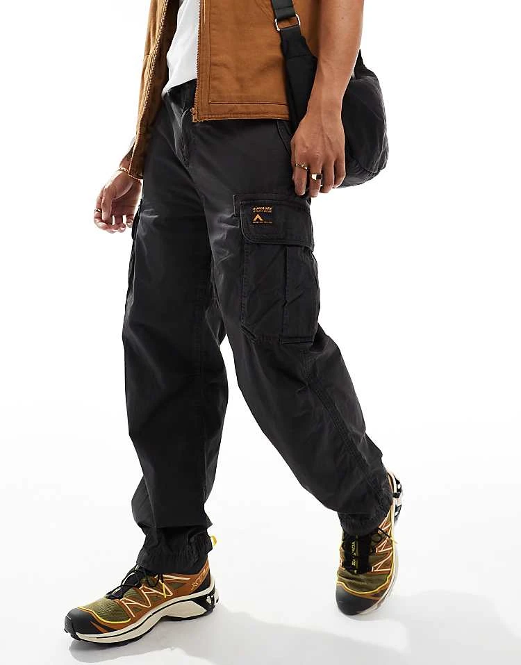 Superdry Baggy Parachute Pants In Blackboard For Men 5 Superdry Baggy Parachute Pants In Blackboard For Men - Image 3