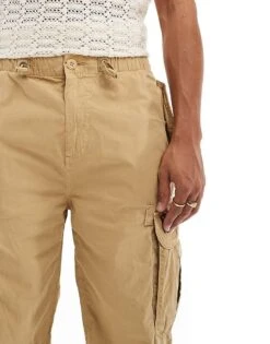 Superdry Baggy Parachute Pants In Dress Beige For Men -Mens Out Fit Deals 206824020 5