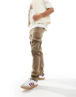 Superdry Core Cargo Pants In Tan Khaki For Men