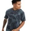 Superdry Vintage Overdye Printed T-shirt In Eclipse Navy For Men -Mens Out Fit Deals 206838261 1 eclipsenavy