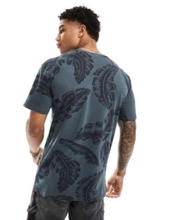 Superdry Vintage Overdye Printed T-shirt In Eclipse Navy For Men -Mens Out Fit Deals 206838261 3