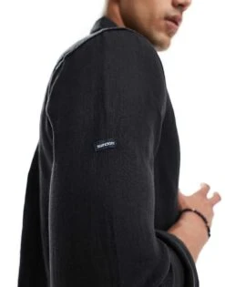 Superdry Casual Linen Long Sleeve Shirt In Black For Men 10 Superdry Casual Linen Long Sleeve Shirt In Black For Men -Mens Out Fit Deals 206838323 4