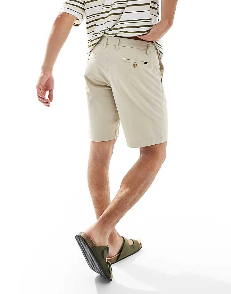 Superdry Stretch Chino Shorts In Pelican Beige For Men 3 Superdry Stretch Chino Shorts In Pelican Beige For Men - Image 2