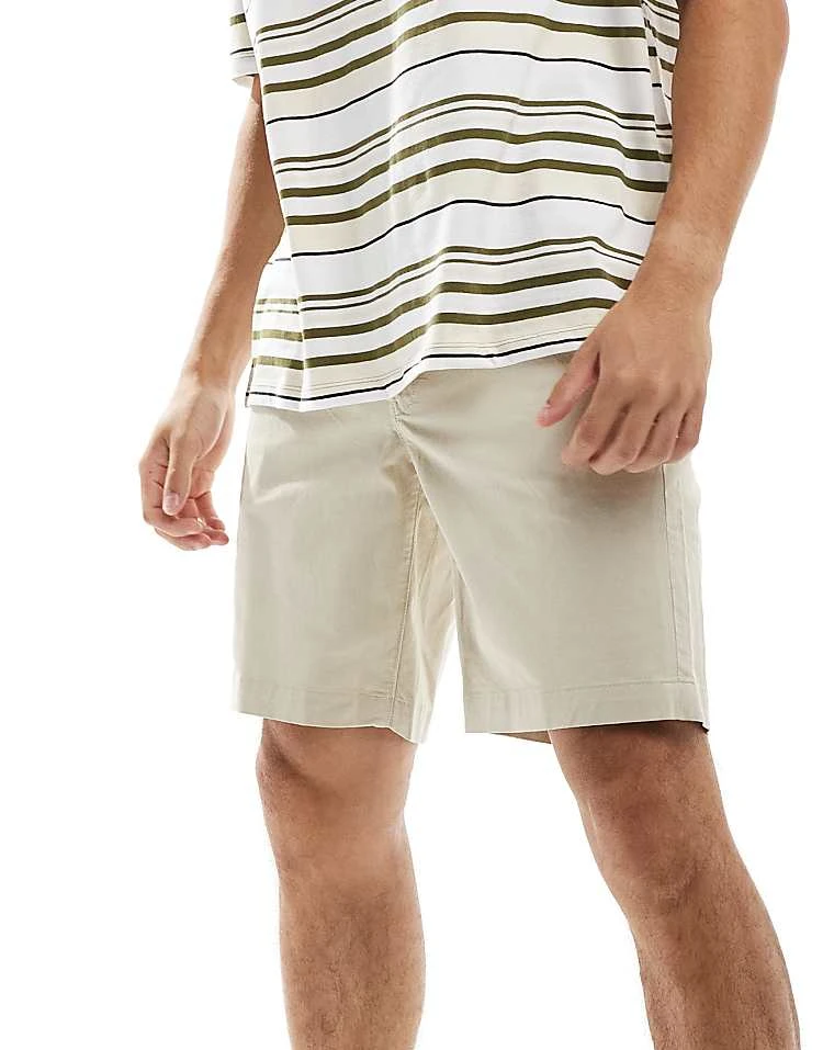 Superdry Stretch Chino Shorts In Pelican Beige For Men 5 Superdry Stretch Chino Shorts In Pelican Beige For Men - Image 4