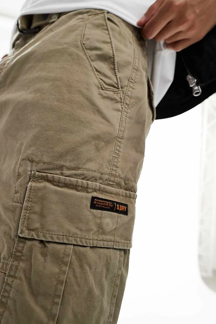 Superdry Heavy Cargo Shorts In Dress Beige For Men 7 Superdry Heavy Cargo Shorts In Dress Beige For Men - Image 5