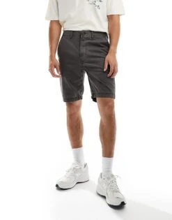 Superdry Vintage International Shorts In Washed Grey For Men -Mens Out Fit Deals 206838472 5