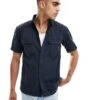 Superdry Military Short Sleeve Shirt In Eclipse Navy For Men 1 Superdry Military Short Sleeve Shirt In Eclipse Navy For Men -Mens Out Fit Deals 206838587 1 eclipsenavy