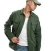 Superdry Military Overshirt Jacket In Army Green For Men 2 Superdry Military Overshirt Jacket In Army Green For Men -Mens Out Fit Deals 206838742 1 armygreen