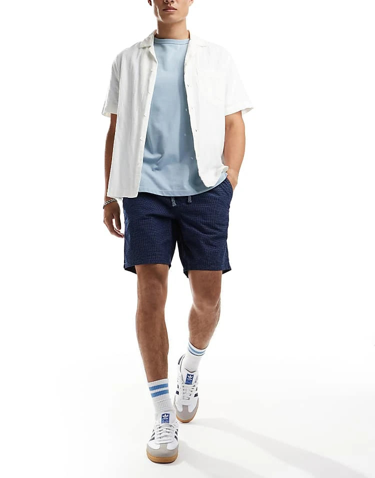 Superdry Indigo Bermuda Shorts In Indigo Dobbie For Men 4 Superdry Indigo Bermuda Shorts In Indigo Dobbie For Men - Image 2