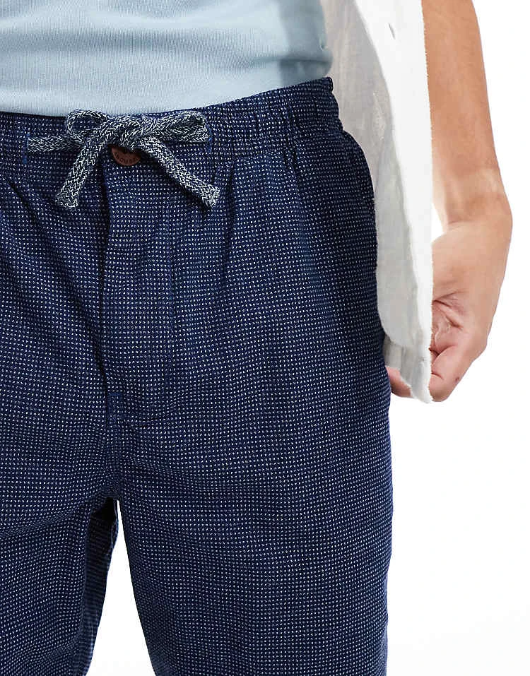 Superdry Indigo Bermuda Shorts In Indigo Dobbie For Men 5 Superdry Indigo Bermuda Shorts In Indigo Dobbie For Men - Image 3