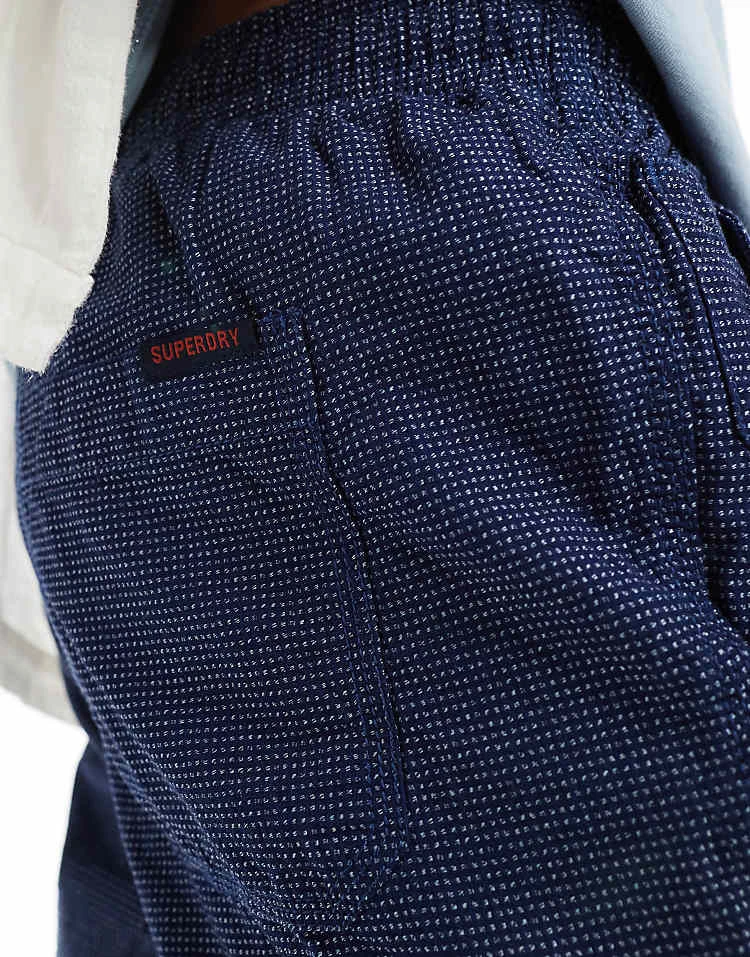 Superdry Indigo Bermuda Shorts In Indigo Dobbie For Men 7 Superdry Indigo Bermuda Shorts In Indigo Dobbie For Men - Image 5