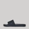 Superdry Vegan Logo Pool Sliders In Rich Navy/rich Navy For Men