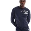 Superdry Vintage Athletic Long Sleeve Top In Rich Navy For Men -Mens Out Fit Deals 207127002 1 richnavy