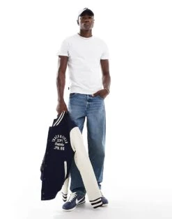 Superdry Cotton Essential Logo T-shirt In Optic/optic For Men -Mens Out Fit Deals 207127028 3