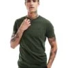 Superdry Cotton Essential Logo T-shirt In Duffel Bag Green For Men -Mens Out Fit Deals 207206120 1 duffelbaggreen