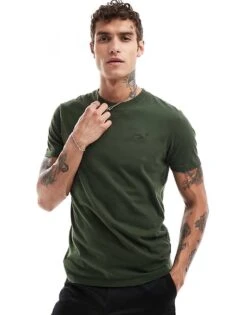 Superdry Cotton Essential Logo T-shirt In Duffel Bag Green For Men