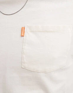 Superdry Essential Washed Pocket T-shirt In Washed Chalk For Men -Mens Out Fit Deals 207230831 4