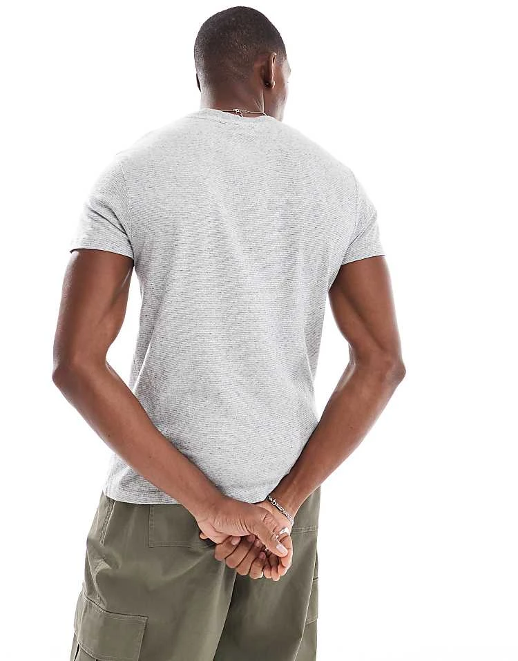 Superdry Cotton Essential Logo T-shirt In Light Grey Grindle Feeder For Men 5 Superdry Cotton Essential Logo T-shirt In Light Grey Grindle Feeder For Men - Image 3