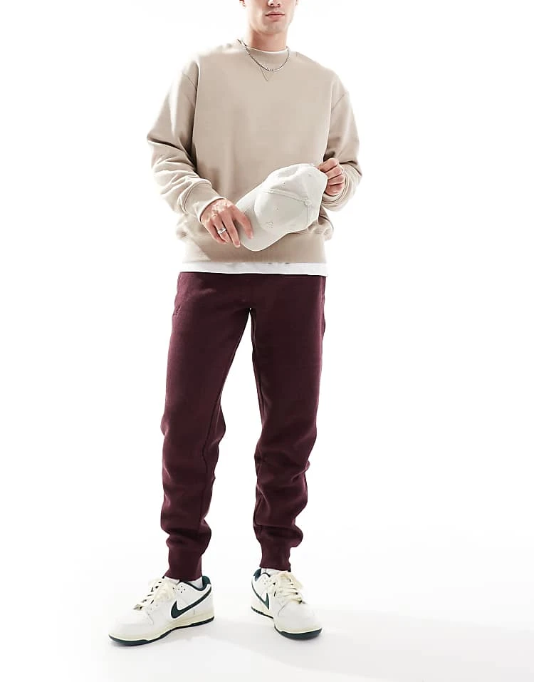 Superdry Essential Logo Joggers In Red Marl For Men Tawny Port Red Marl 2 Superdry Essential Logo Joggers In Red Marl For Men Tawny Port Red Marl