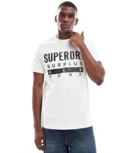 Superdry Surplus Graphic T-shirt In Off White For Men -Mens Out Fit Deals 207352622 3