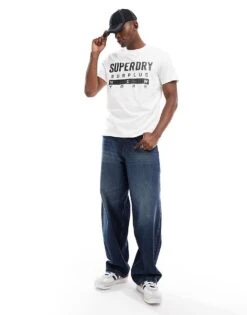 Superdry Surplus Graphic T-shirt In Off White For Men -Mens Out Fit Deals 207352622 4