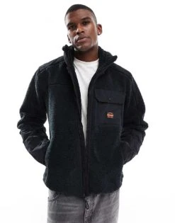 Superdry Expedition Borg Hybrid Jacket In Noir For Men -Mens Out Fit Deals 207403278 1 noir 1