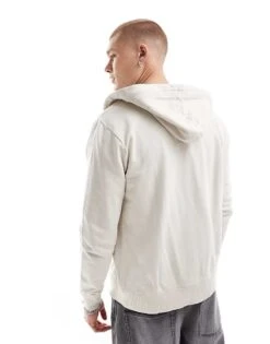 Superdry Essential Logo Washed Zip Hoodie In Washed Chalk For Men 10 Superdry Essential Logo Washed Zip Hoodie In Washed Chalk For Men -Mens Out Fit Deals 207403326 4