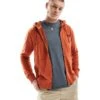 Superdry Essential Logo Washed Zip Hoodie In Washed Autumn Glaze Brown For Men -Mens Out Fit Deals 207403333 1 washedautumnglazebrown